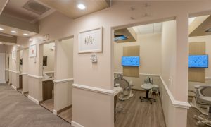 Dental office rooms with televisions